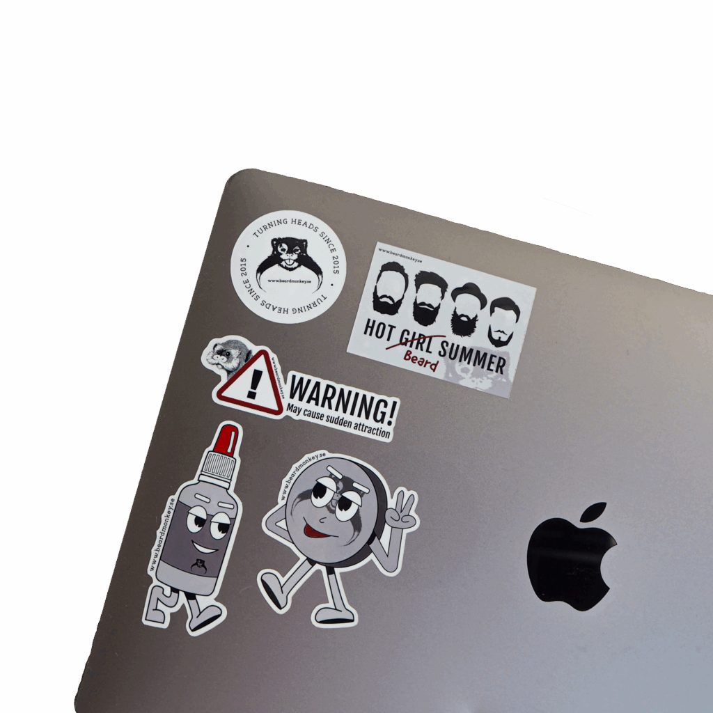 Stickers på en Apple Macbook Air