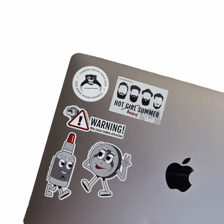 Stickers på en Apple Macbook Air