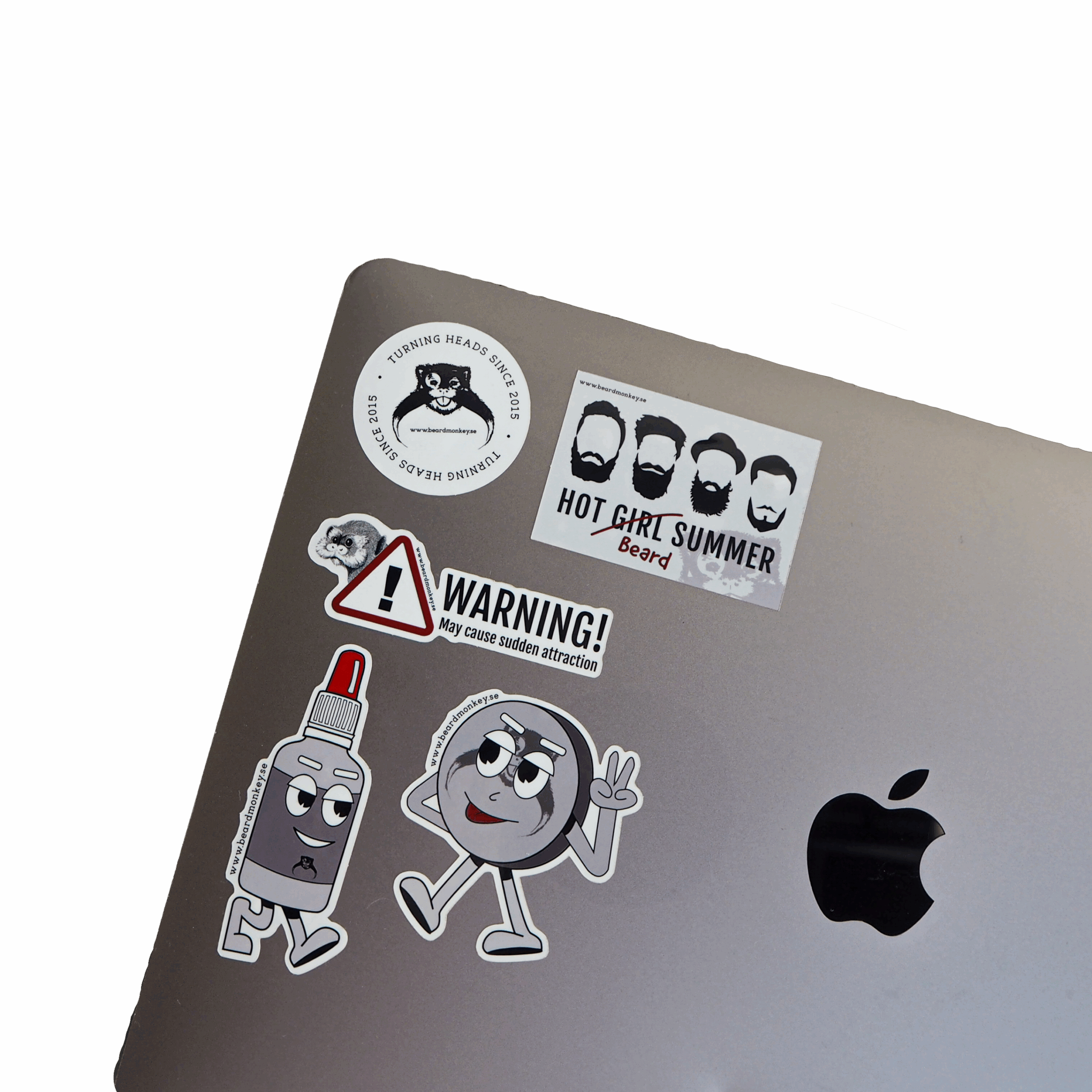 Stickers på en Apple Macbook Air