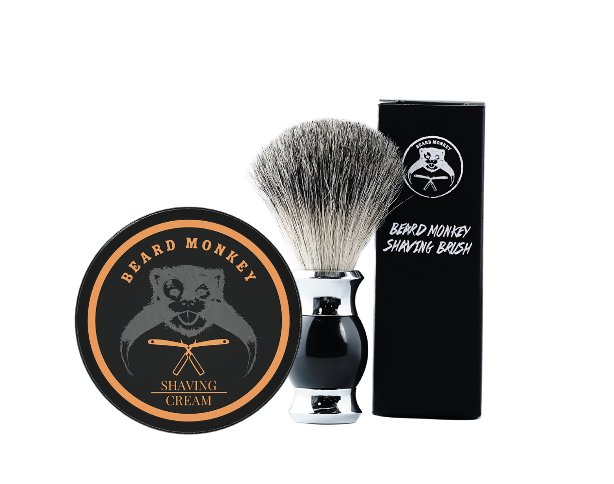 Shaving cream och borste